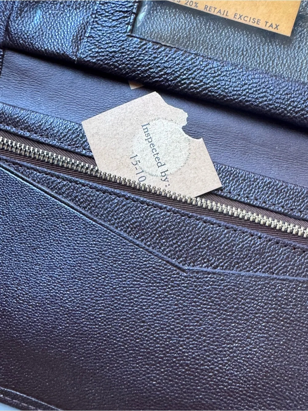 Vintage Rolf's High End Black Leather Zip Wallet MINT UNUSED NWT